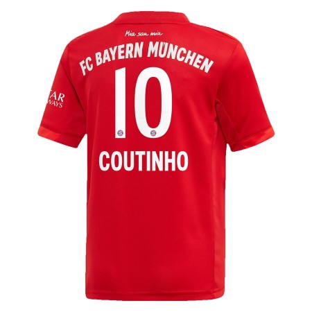 Maillot de Foot Bayern Munich Philippe Coutinho 10 Domicile 2019/2020 Maillot de Foot Bayern Munich Philippe Coutinho 10 Domicile 2019/2020